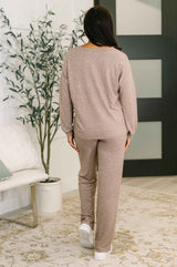 Seasonal Snooze Top and Bottom Set in Brown