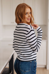 Self Improvement V-Neck Striped Sweater - Liarian Unlimited Boutique