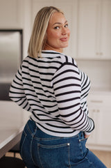 Self Improvement V-Neck Striped Sweater - Liarian Unlimited Boutique