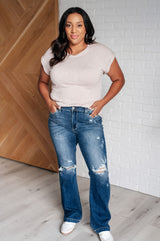 Camiseta "Egoístamente Mía" en color topo