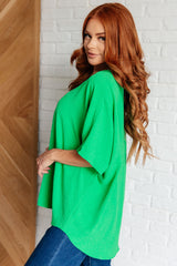 Top con cuello en V Set the Expectation