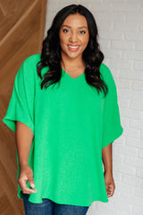 Top con cuello en V Set the Expectation