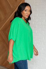 Top con cuello en V Set the Expectation