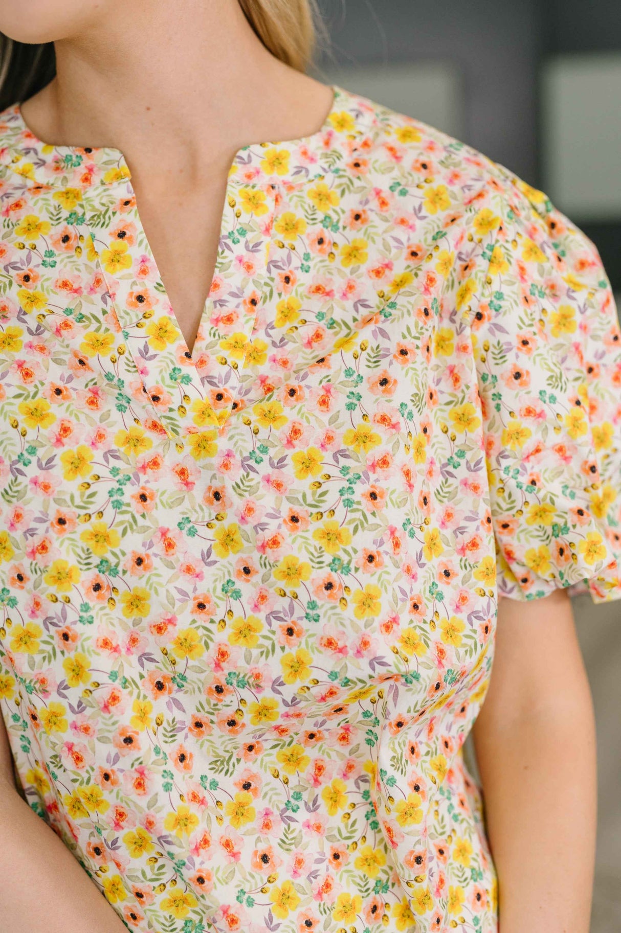Seven Days a Week Balloon Sleeve Blouse