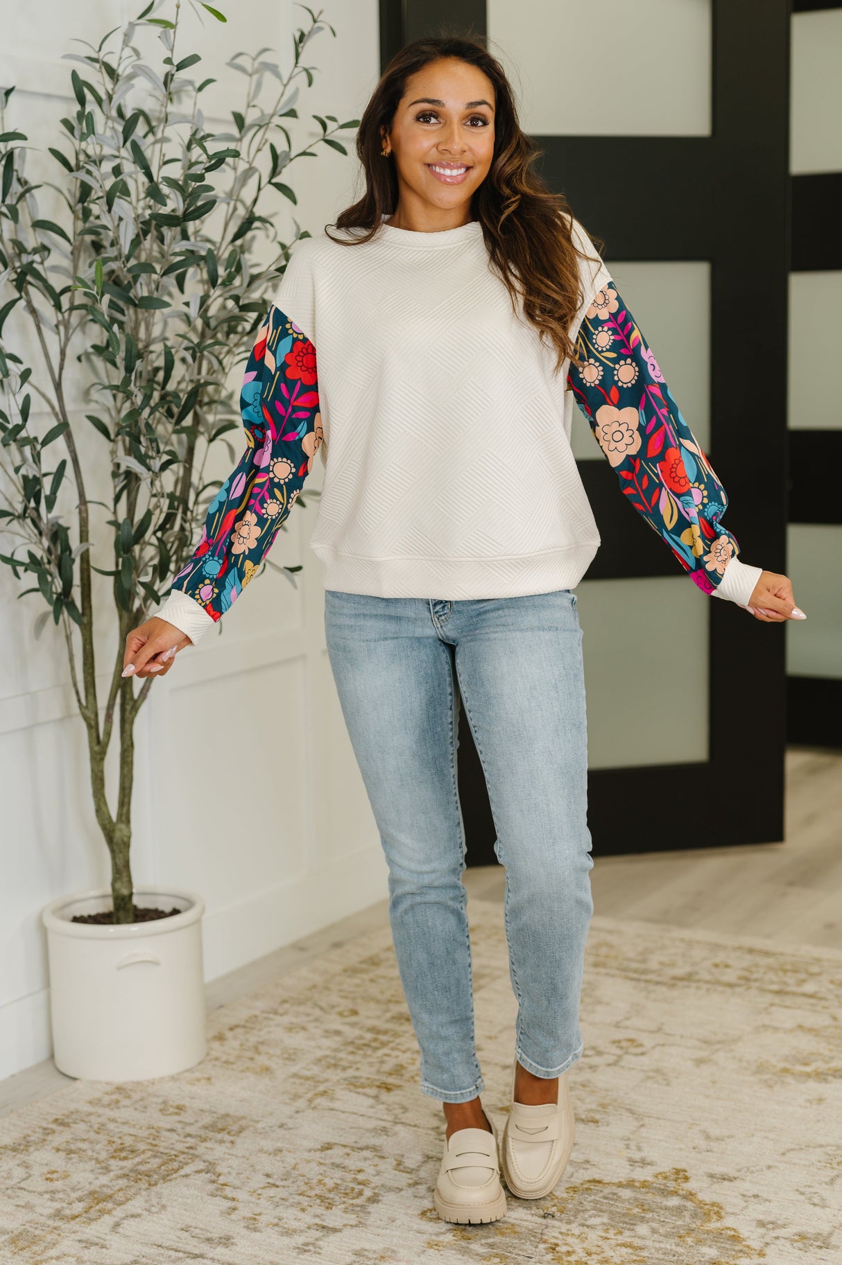 Blusa con mangas florales Sing a Melody