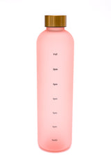 Sippin' Pretty 32 oz Translucent Water Bottle in Pink & Gold - Liarian Unlimited Boutique