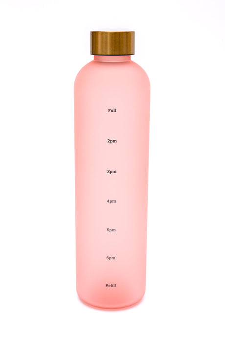 Sippin' Pretty 32 oz Translucent Water Bottle in Pink & Gold - Liarian Unlimited Boutique