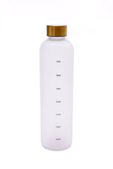 Sippin' Pretty 32 oz Translucent Water Bottle in White & Gold - Liarian Unlimited Boutique