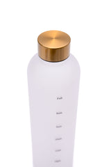 Sippin' Pretty 32 oz Translucent Water Bottle in White & Gold - Liarian Unlimited Boutique
