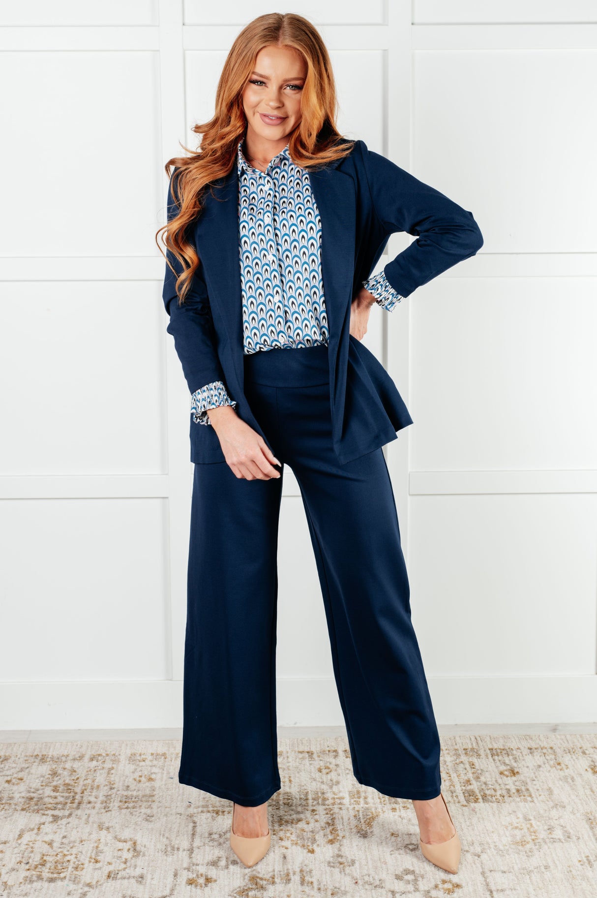 Camisa abotonada con estampado "Skies Above"