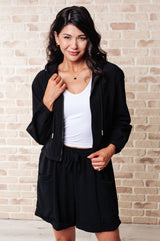 Sudadera con cremallera Sky of Only Clouds en negro