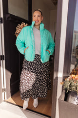 Chaqueta acolchada ligeramente distraída