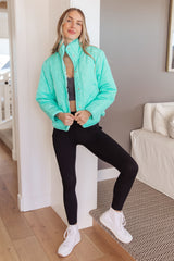 Chaqueta acolchada ligeramente distraída