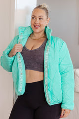 Chaqueta acolchada ligeramente distraída