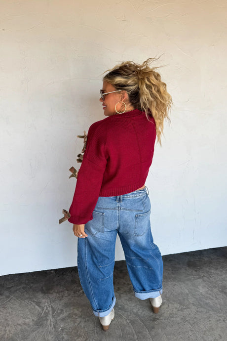 RESERVA: Cárdigan de punto con lazo Sloane