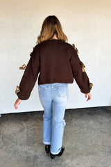 RESERVA: Cárdigan de punto con lazo Sloane