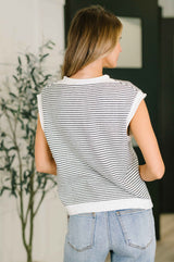 So Good It Hurts Cap Sleeve Button Down