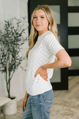 So Intriguing Textured Knit Top
