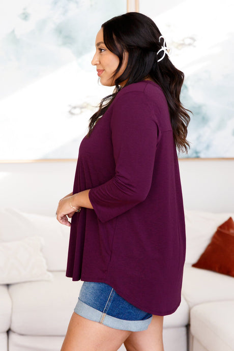 So Outstanding Top in Dark Magenta - Liarian Unlimited Boutique