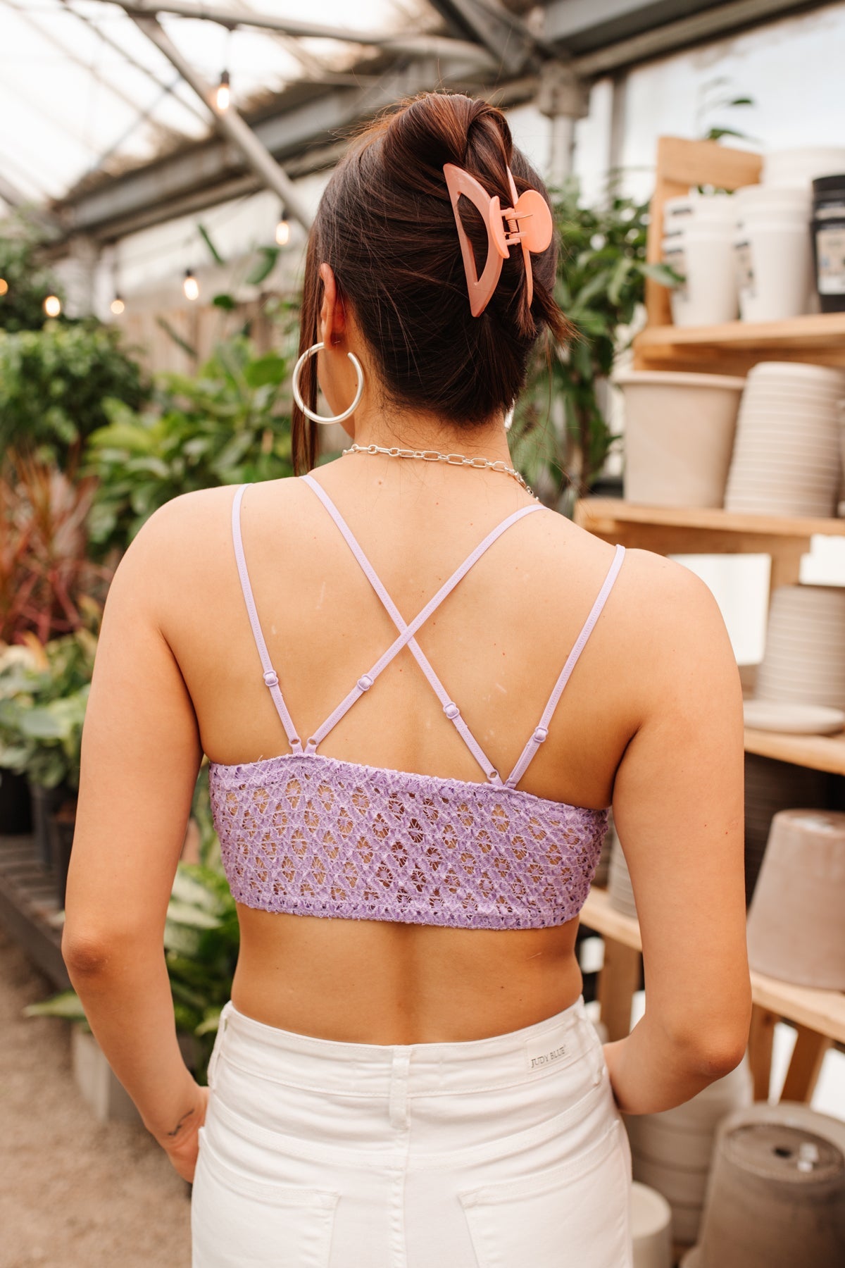 Así que este es el bralette Love en lavanda