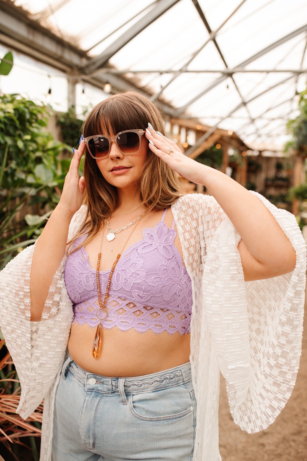Así que este es el bralette Love en lavanda