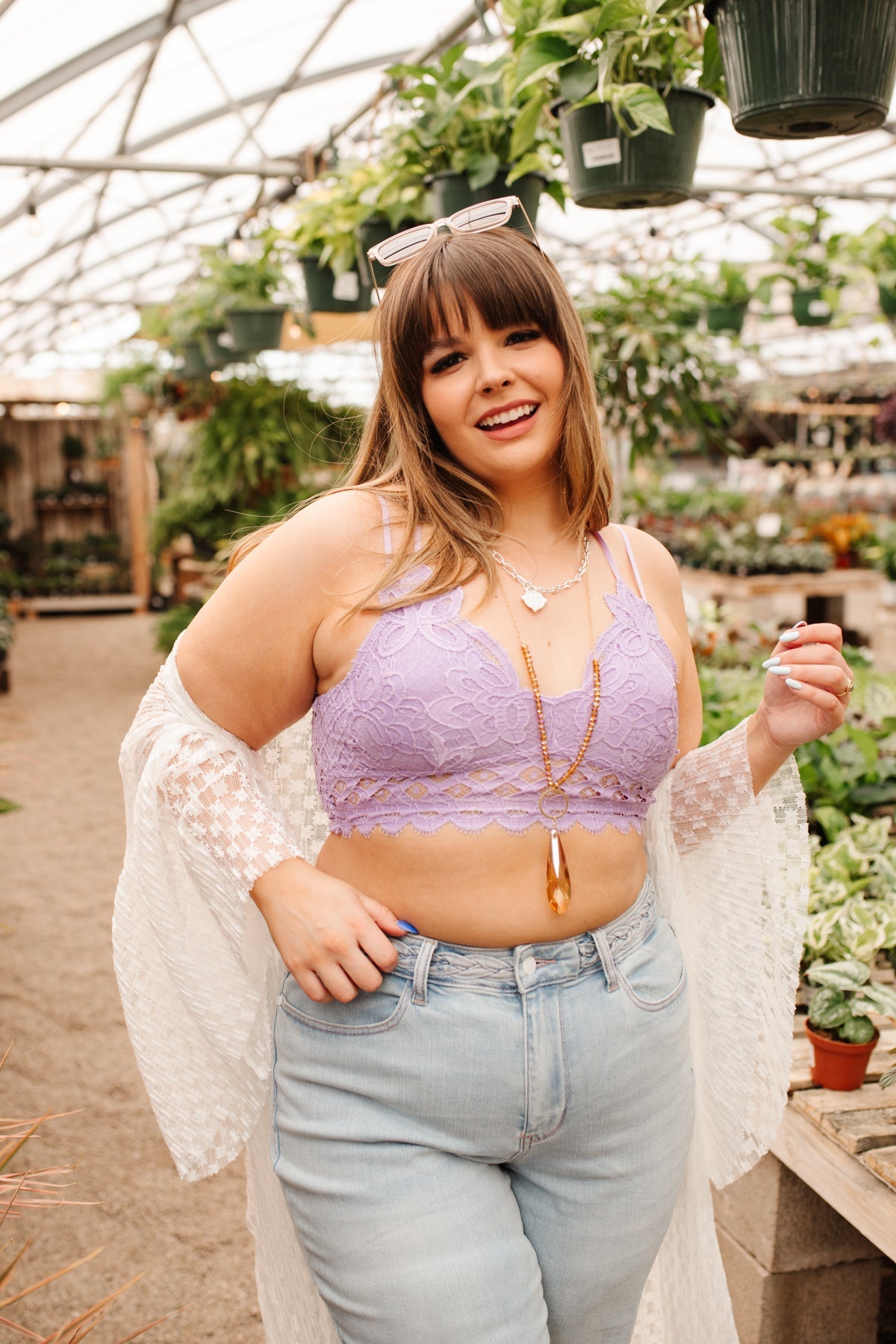 Así que este es el bralette Love en lavanda