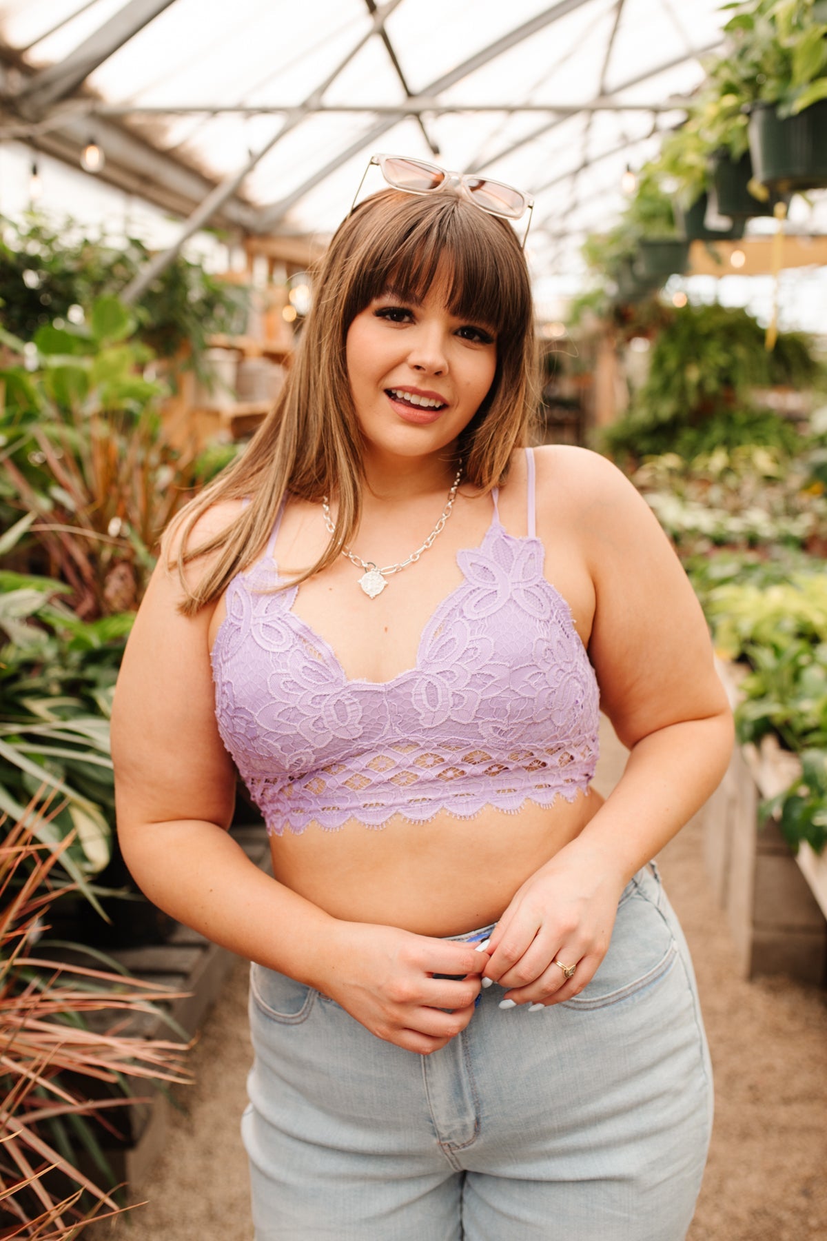 Así que este es el bralette Love en lavanda