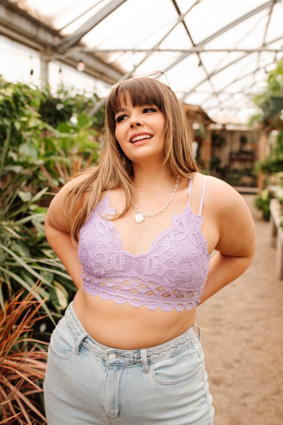 Así que este es el bralette Love en lavanda