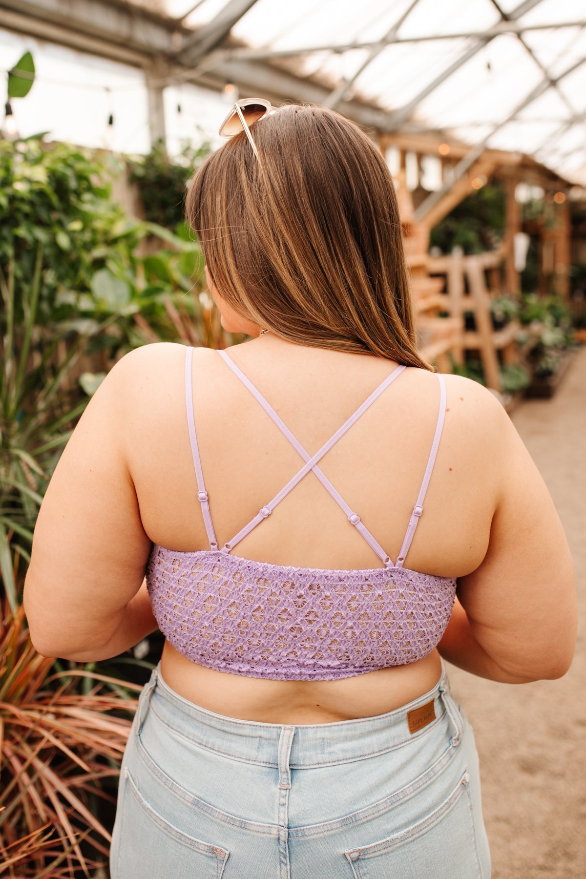 Así que este es el bralette Love en lavanda