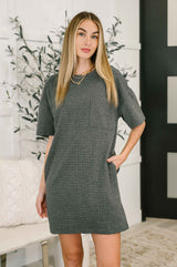 So Thoughtful That Way Textured T-Shirt Dress