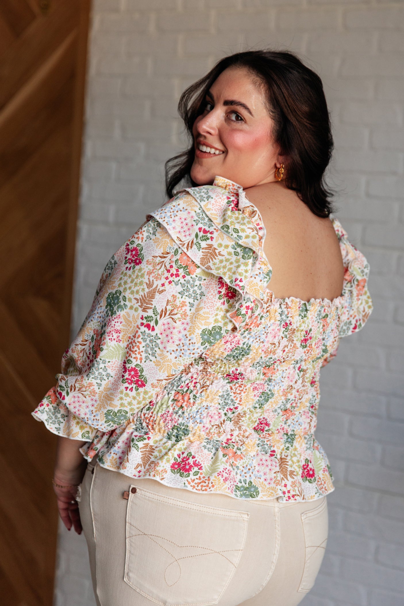 Blusa elástica fruncida Social Season