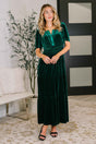 Softest Touch Velvet Tiered Dress