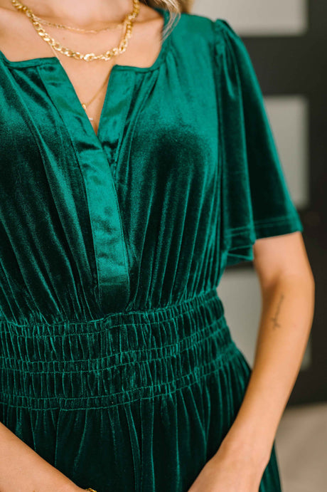 Softest Touch Velvet Tiered Dress