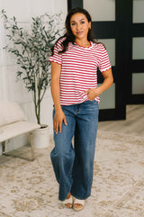 Something New Scalloped Hem Top