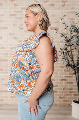 Blusa con mangas onduladas Something Peaceful