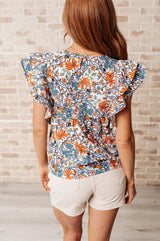 Blusa con mangas onduladas Something Peaceful