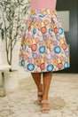 Sound Mind Floral Midi Skirt