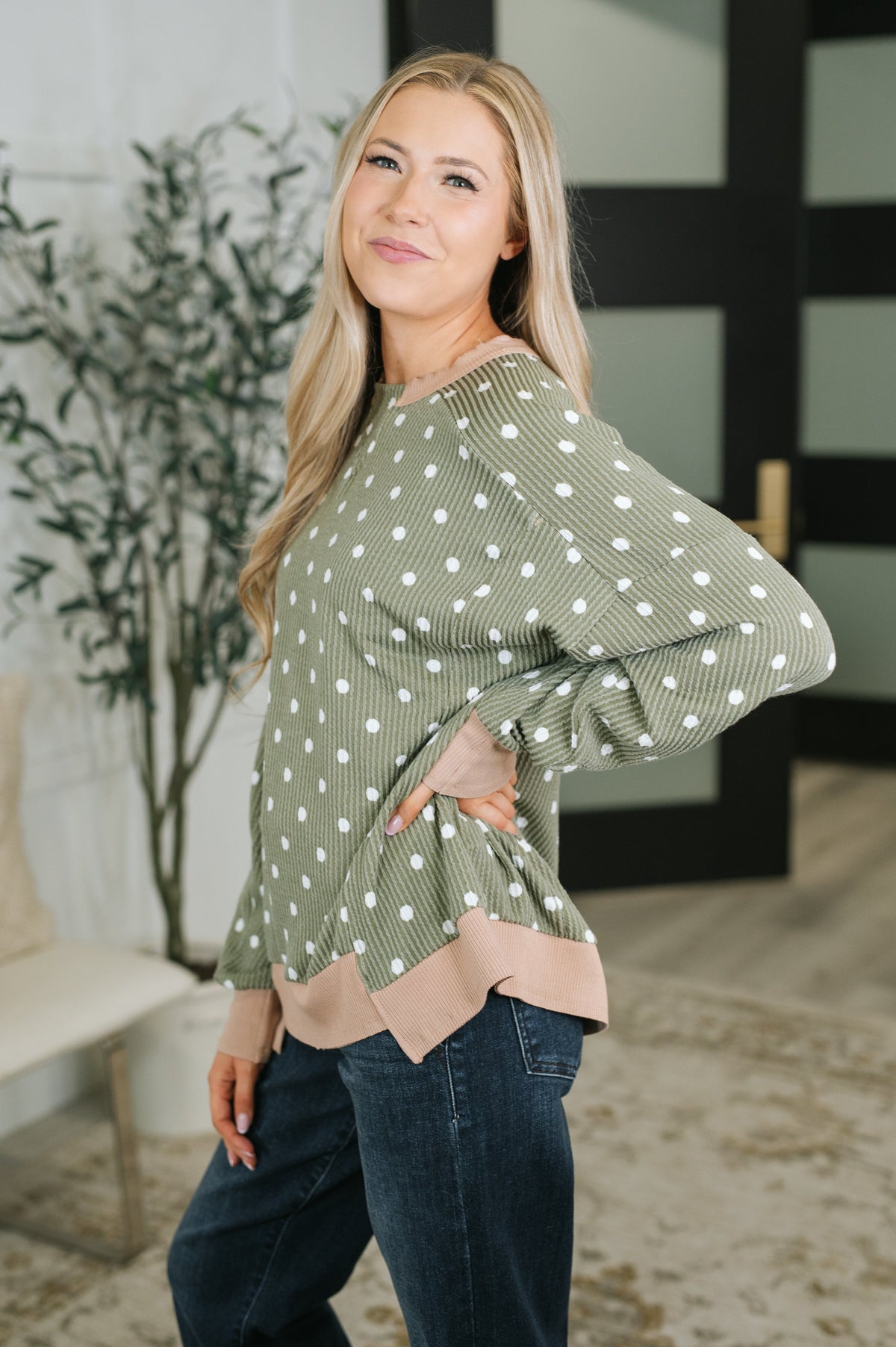 Speaks for Itself Textured Relaxed Pullover