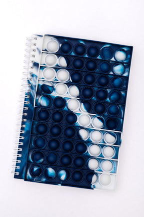 Spiral Writing Notebook in Blue Marble - Liarian Unlimited Boutique
