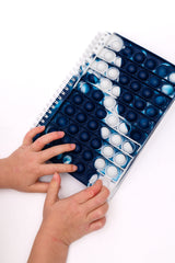 Spiral Writing Notebook in Blue Marble - Liarian Unlimited Boutique