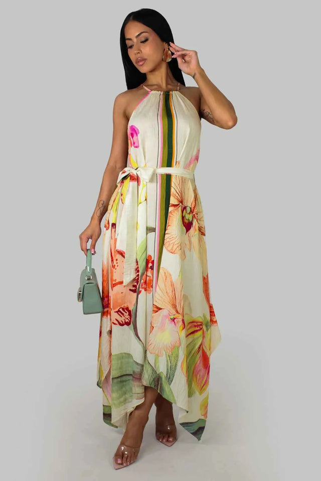 Spring Flowers Maxi Dress - Multi