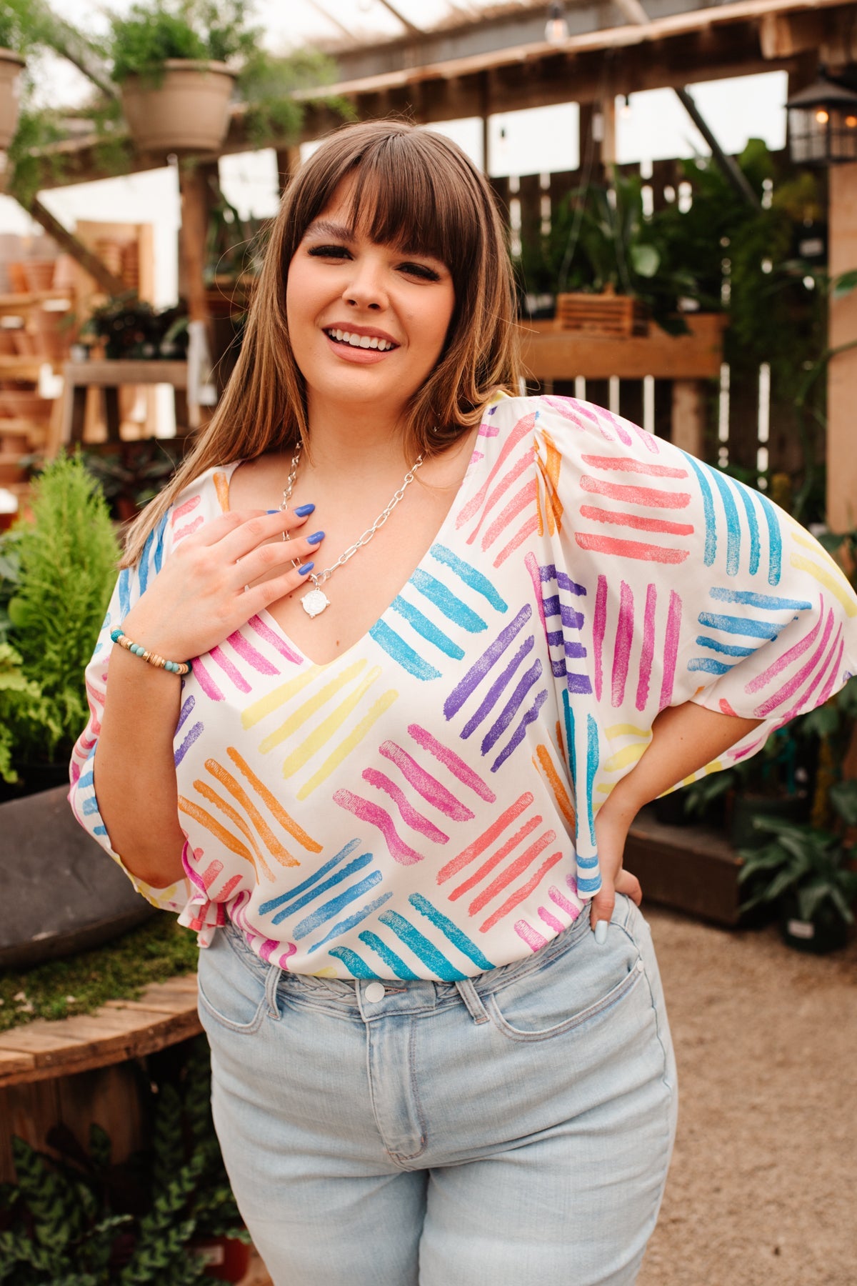 Top estampado con amor