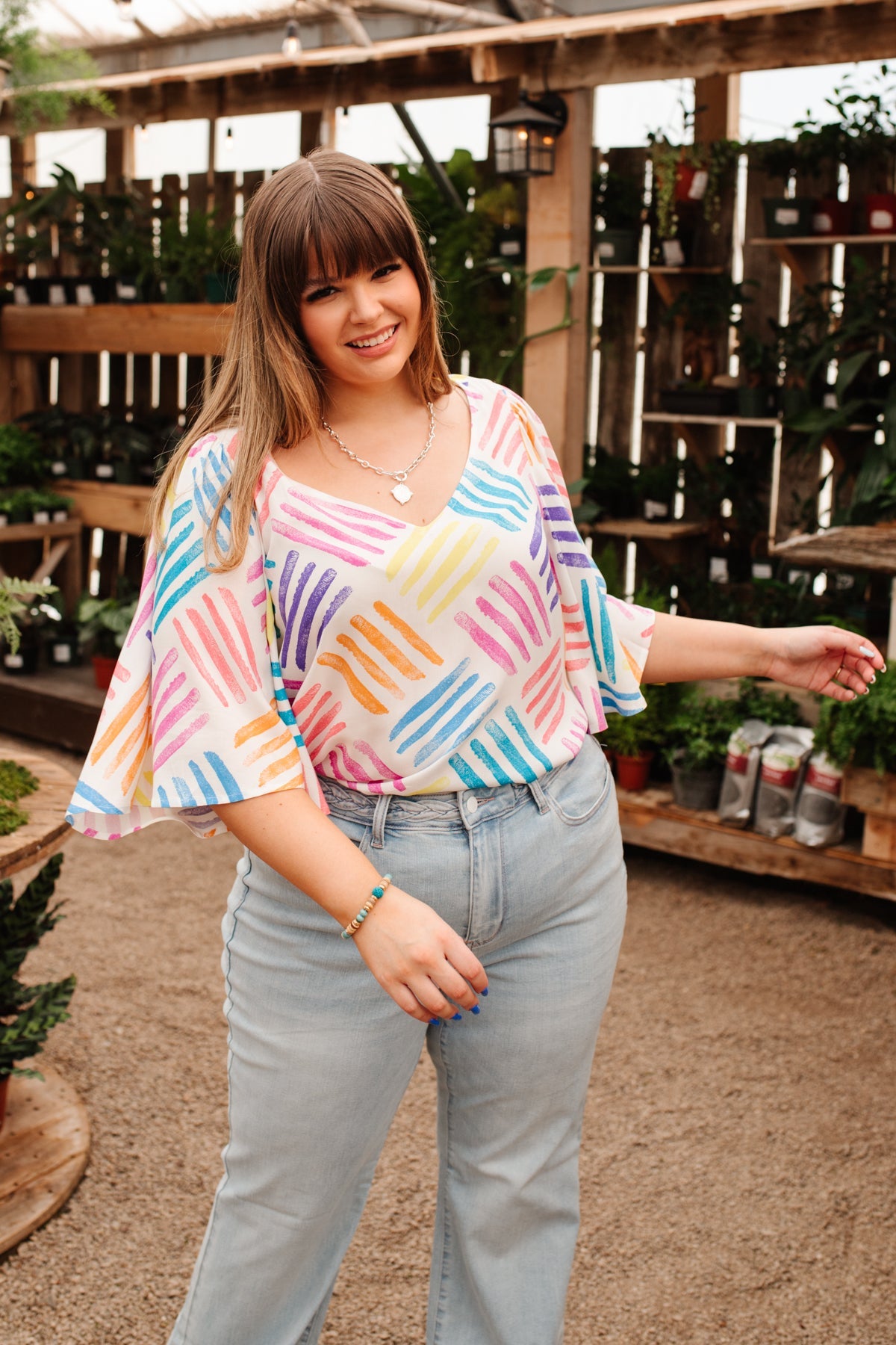 Top estampado con amor