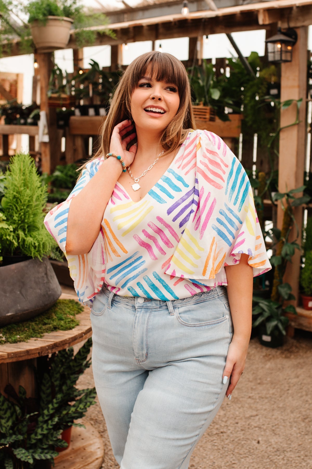 Top estampado con amor