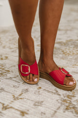 Sandalias sin cordones Strawberry en rojo Delight