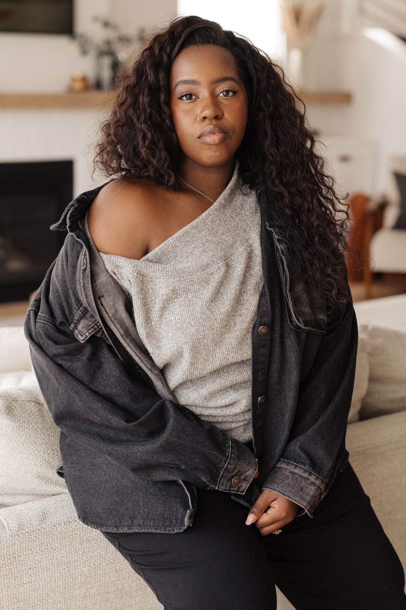 Camiseta de manga larga pegada a ti