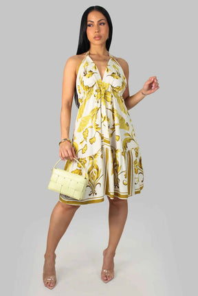Sunflowering-Dress - Yellow