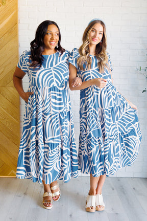 Surf Watch Tiered Midi Dress - Liarian Unlimited Boutique