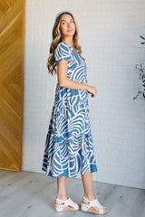 Surf Watch Tiered Midi Dress - Liarian Unlimited Boutique