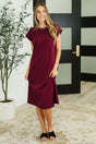 Sweet Like That Casual Dress in Cabernet - Liarian Unlimited Boutique